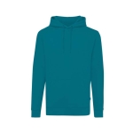 Recycled and organic cotton sweatshirt, 340 g/m² turquoise colour