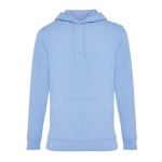 Recycled and organic cotton sweatshirt, 340 g/m² pastel blue colour