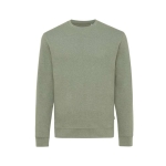 Speckled eco cotton sweatshirts for promotions, 340 g/m² marbled green colour