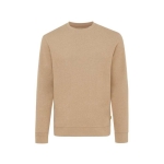Speckled eco cotton sweatshirts for promotions, 340 g/m² light brown colour