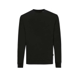 Crew neck sweatshirt in eco cotton, 340 g/m² black colour