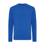 Crew neck sweatshirt in eco cotton, 340 g/m² royal blue colour