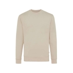 Crew neck sweatshirt in eco cotton, 340 g/m² ivory colour