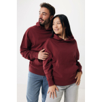 Relaxed-fit sweatshirt in eco cotton, 340 g/m² burgundy colour