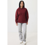 Relaxed-fit sweatshirt in eco cotton, 340 g/m² burgundy colour