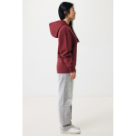 Relaxed-fit sweatshirt in eco cotton, 340 g/m² burgundy colour