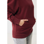 Relaxed-fit sweatshirt in eco cotton, 340 g/m² burgundy colour