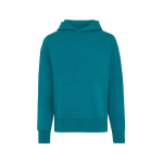 Relaxed-fit sweatshirt in eco cotton, 340 g/m² turquoise colour