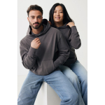 Relaxed-fit sweatshirt in eco cotton, 340 g/m² matt silver colour