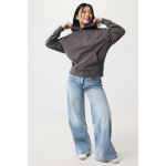 Relaxed-fit sweatshirt in eco cotton, 340 g/m² matt silver colour