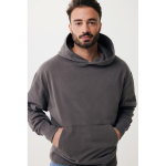 Relaxed-fit sweatshirt in eco cotton, 340 g/m² matt silver colour