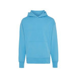 Relaxed-fit sweatshirt in eco cotton, 340 g/m² cyan blue colour
