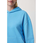 Relaxed-fit sweatshirt in eco cotton, 340 g/m² cyan blue colour