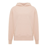Relaxed-fit sweatshirt in eco cotton, 340 g/m² pastel pink colour