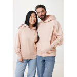 Relaxed-fit sweatshirt in eco cotton, 340 g/m² pastel pink colour