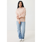 Relaxed-fit sweatshirt in eco cotton, 340 g/m² pastel pink colour
