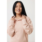 Relaxed-fit sweatshirt in eco cotton, 340 g/m² pastel pink colour