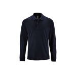 Long sleeve men's polo shirt, cotton, 180 g/m2, SOL'S Perfect navy-blue colour