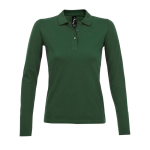Women's long-sleeved polo shirt, cotton, 180 g/m2, SOL'S Perfect ambient view