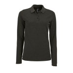 Women's long-sleeved polo shirt, cotton, 180 g/m2, SOL'S Perfect sixth view