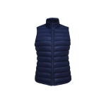 Padded women's corporate gilet, sorona and polyester, SOL'S Wilson BW navy-blue colour