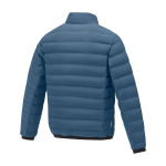 Men’s down jacket in polyester, 164 g/m², Elevate Life cyan blue colour