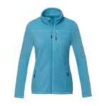 Women’s recycled polyester fleece jacket, 174 g/m², Elevate NXT blue colour second front view