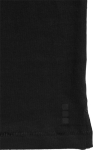 Men’s long-sleeve cotton polo shirt, 200 g/m², Elevate Life black colour close-up view 2