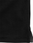 Men’s long-sleeve cotton polo shirt, 200 g/m², Elevate Life black colour
