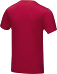 Men’s branded organic cotton T-shirt, 160 g/m², Elevate NXT red colour third rear view
