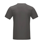 Men’s branded organic cotton T-shirt, 160 g/m², Elevate NXT dark grey colour second rear view