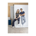 Men’s branded organic cotton T-shirt, 160 g/m², Elevate NXT dark grey colour lifestyle image 2
