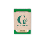 Vegetable soap for all skin types made in Portugal, 90g green colour image with logo