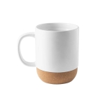 Ceramic mug with glossy finish for sublimation, 390ml white colour first view