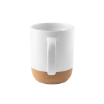 Ceramic mug with glossy finish for sublimation, 390ml white colour second view