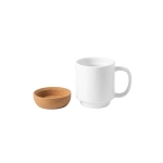Ceramic mug with glossy finish for sublimation, 390ml white colour third view