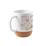 Ceramic mug with glossy finish for sublimation, 390ml white colour image with logo