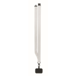 Polyester lanyard with safety clasp for mobile phone white colour ninth view