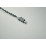 2-in-1 keyring including charging cable with 3 ports