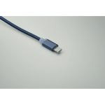 2-in-1 keyring including charging cable with 3 ports