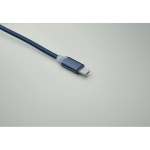 2-in-1 keyring including charging cable with 3 ports