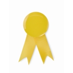 Honour brooch made of metal with a metal clip yellow colour
