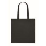 Tote bag made of RPET, non-woven with long handles, 80 g/m2 black colour second view