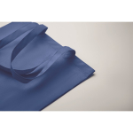 Tote bag made of RPET, non-woven with long handles, 80 g/m2 royal blue colour third photographic view