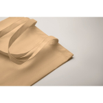 Tote bag made of RPET, non-woven with long handles, 80 g/m2 ivory colour third photographic view