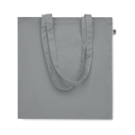 Eco-cotton tote bag with long handles and bottom gusset, 220 g/m2
