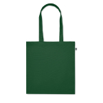Eco-cotton tote bag with long handles and bottom gusset, 220 g/m2