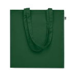 Eco-cotton tote bag with long handles and bottom gusset, 220 g/m2