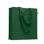 Eco-cotton tote bag with long handles and bottom gusset, 220 g/m2