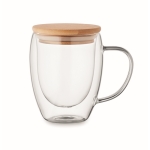 Double-walled cup made of borosilicate glass, 250 ml transparent colour